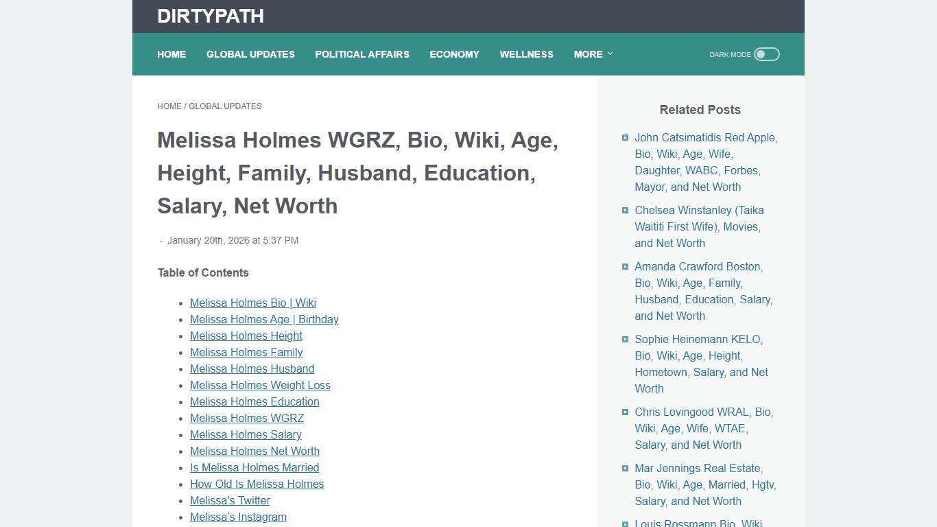 Melissa Holmes WGRZ, Bio, Wiki, Age, Height, Family, Husband, Education, Salary, Net Worth